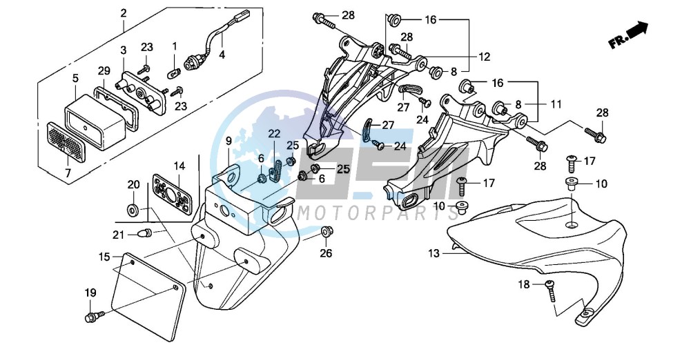 REAR FENDER (CBR1000RR6/7)