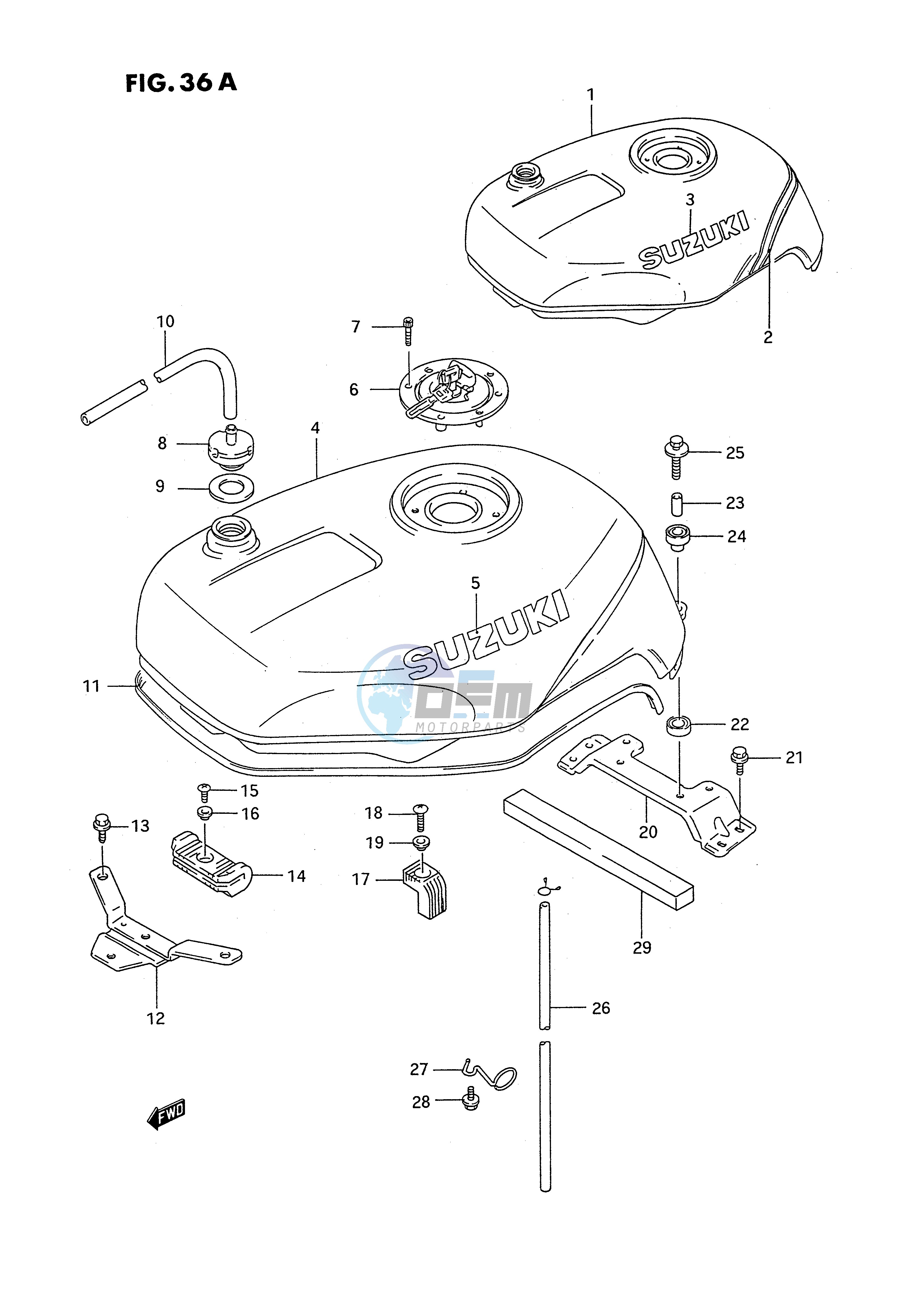 FUEL TANK (MODEL P)