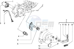 Zip 50 fast rider RST drawing Starting motor-starter lever