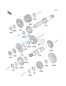 VN800 CLASSIC VN800-B10P GB XX (EU ME A(FRICA) drawing Transmission