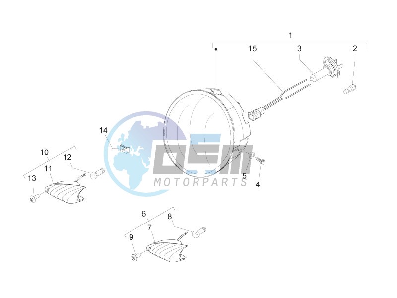 Head lamp - Turn signal lamps