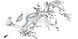 C50S drawing FRAME BODY (C50SP/C50ST)