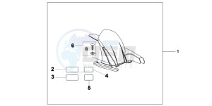 CB600FA CB600FA drawing HUGGER Y-200P