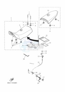 XTZ690 TENERE 700 (BHLA) drawing SEAT