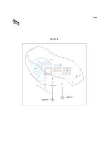 KVF 700 A [PRAIRIE 700 4X4] (A1-A2) [PRAIRIE 700 4X4] drawing SEAT