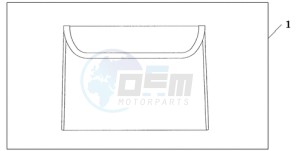 GL18009 SI / AB NAV - (SI / AB NAV) drawing INNER TRUNK POUCH