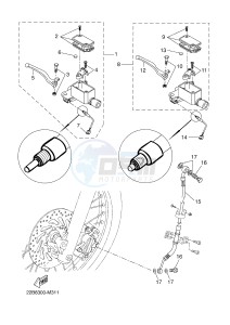 WR125X (22B8 22B8 22B8) drawing FRONT MASTER CYLINDER