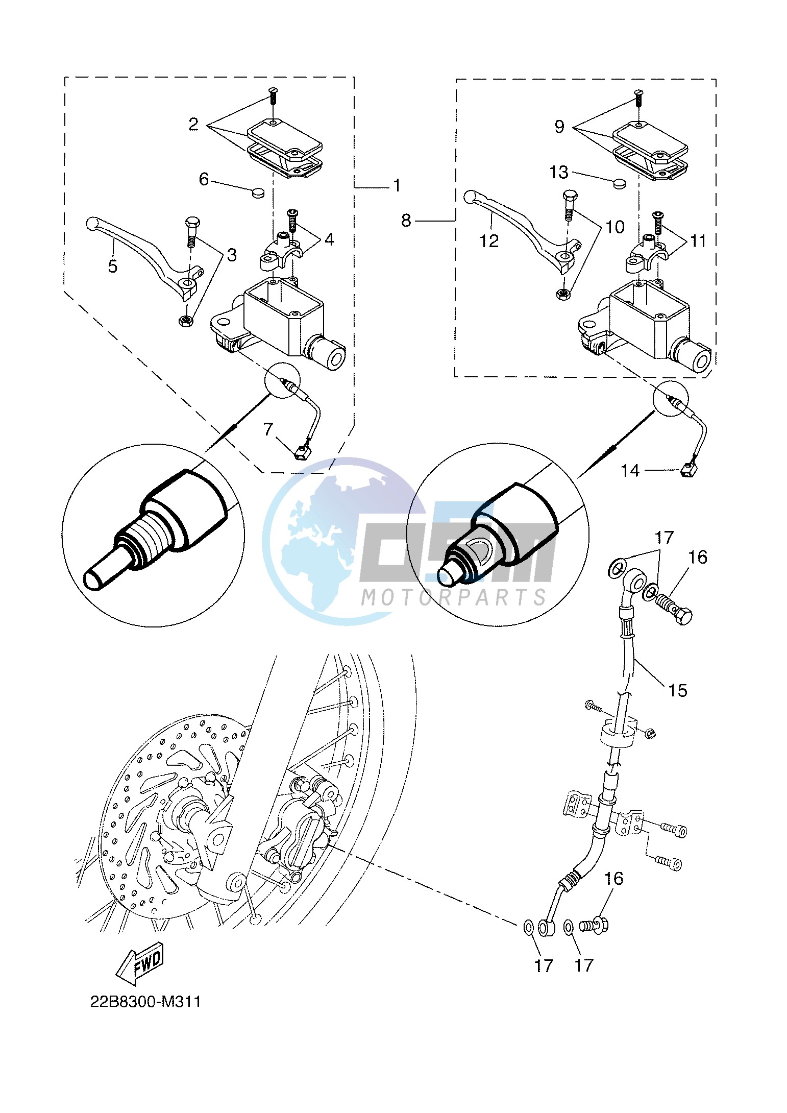 FRONT MASTER CYLINDER