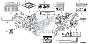 NC700XDE NC700XD 2ED - (2ED) drawing CAUTION LABEL