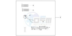 CBF600N9 Europe Direct - (ED / 25K) drawing HEATED GRIPS