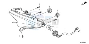 CBR125RTD CBR125RT UK - (E) drawing TAILLIGHT