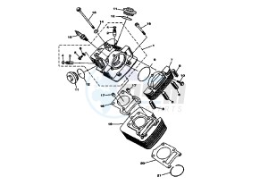 XT R 125 drawing CYLINDER HEAD