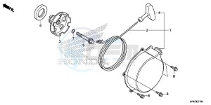 TRX500FM5G TRX500FM Australia - (U) drawing RECOIL STARTER