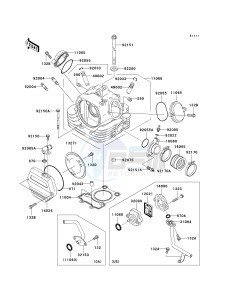 BN 125 A [ELIMINATOR 125] (A6F-A9F) A9F drawing CYLINDER HEAD