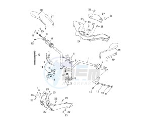 YP R X-MAX 250 drawing STEERING HANDLE AND CABLE 1YS9