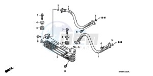 TRX250XC drawing OIL COOLER