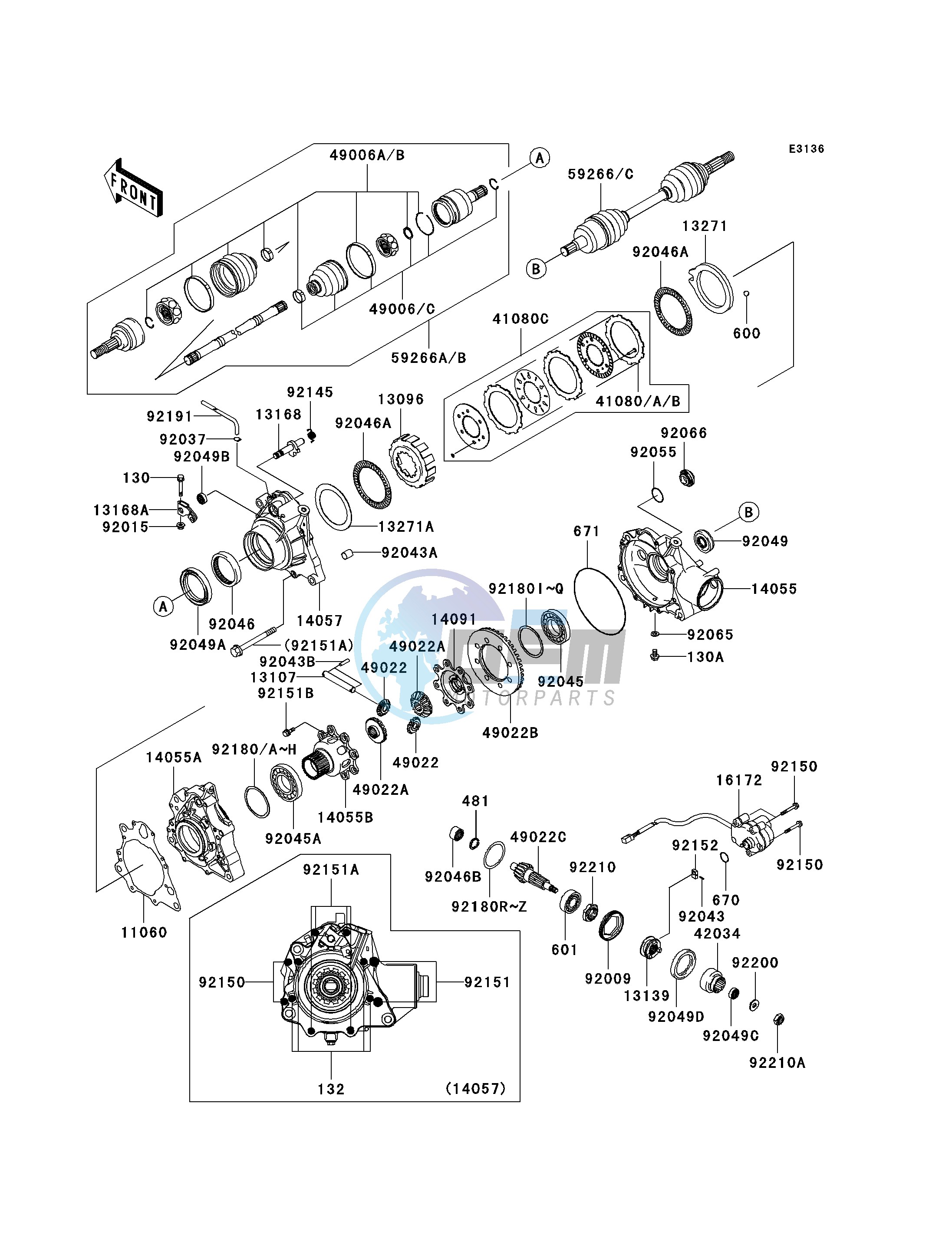 DRIVE SHAFT-FRONT