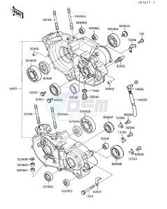 KX 250 G [KX250] (G1-G3) [KX250] drawing CRANKCASE