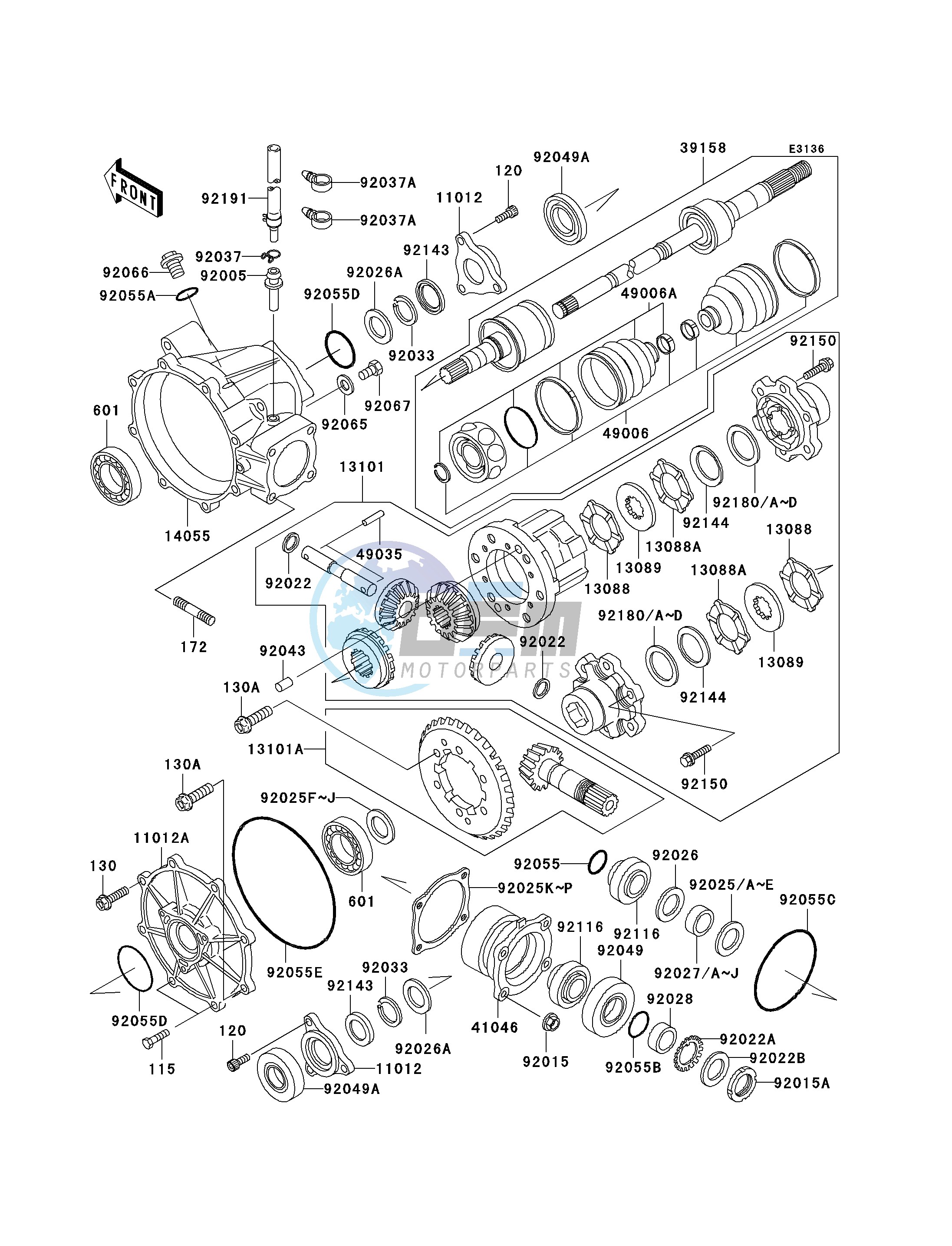 DRIVE SHAFT-FRONT