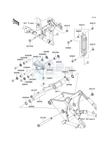 VN 900 B [VULCAN 900 CLASSIC] (6F-9F) B8F drawing SUSPENSION_SHOCK ABSORBER