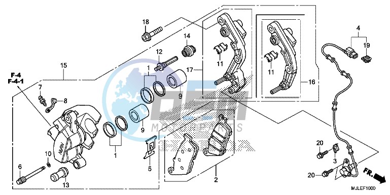 FRONT BRAKE CALIPER