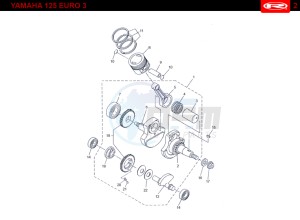 TANGO-125-YELLOW drawing PISTON - CRANKSHAFT