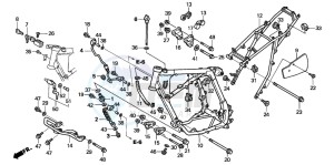 XR250R drawing FRAME BODY