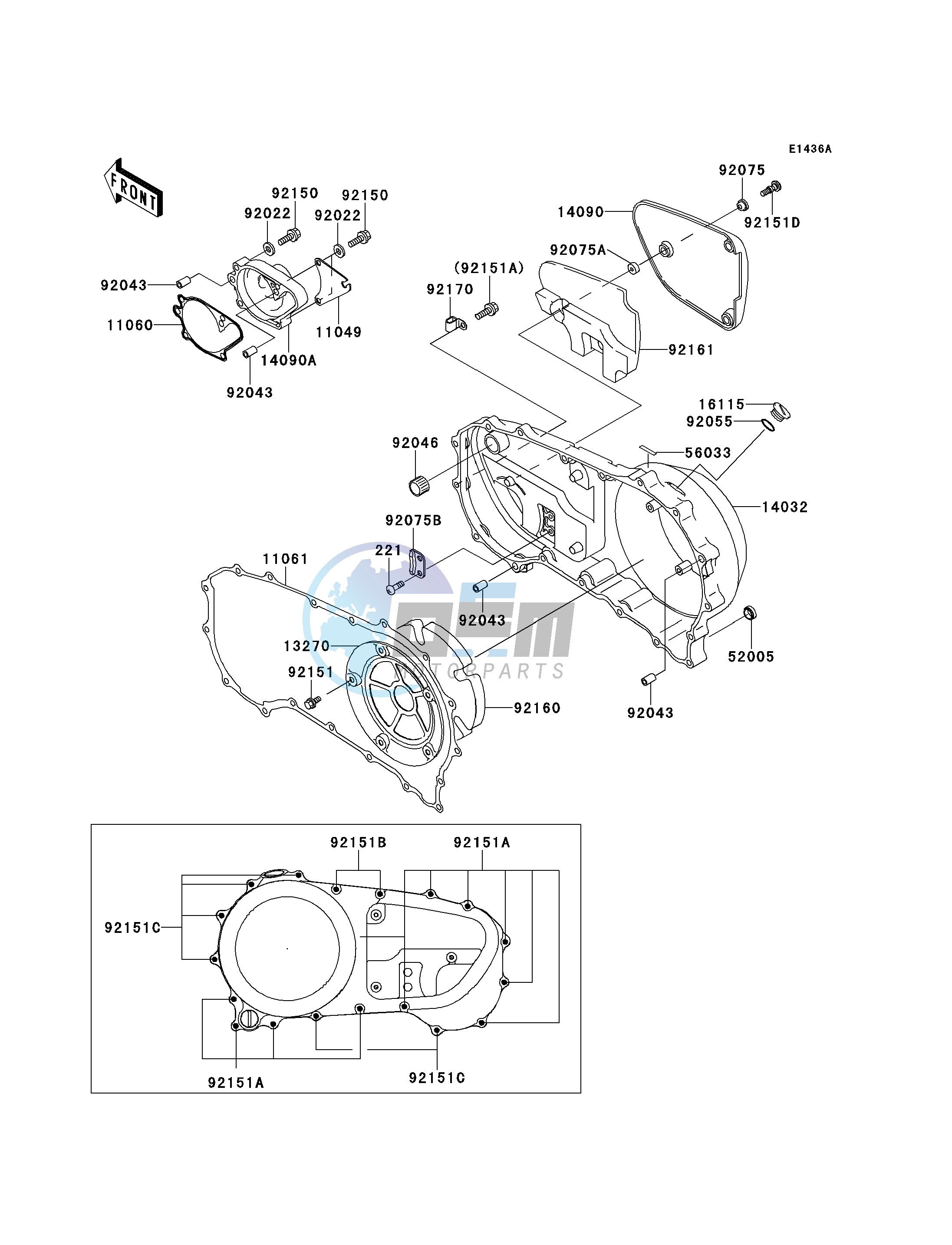 RIGHT ENGINE COVER-- S- -