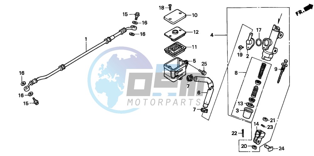 REAR BRAKE MASTER CYLINDER