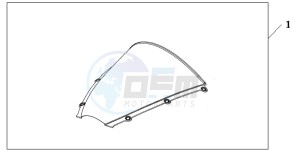 CBR600RR drawing WIND SCREEN