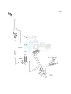 Z1000 ZR1000A6F FR GB XX (EU ME A(FRICA) drawing Brake Pedal