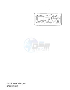 GSX-R1000 drawing GASKET SET