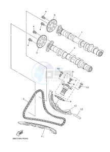 MTM850 MTM-850 XSR900 (B90L) drawing CAMSHAFT & CHAIN