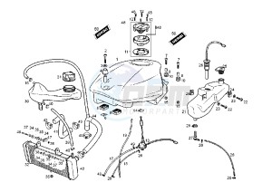 GPR RACING - 50 cc drawing FUEL AND OIL TANK