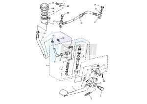 XJ N 600 drawing REAR MASTER CYLINDER