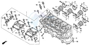 CBF1000T drawing CYLINDER HEAD