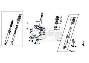 MASK EU2 - 50 cc drawing FRONT FORK