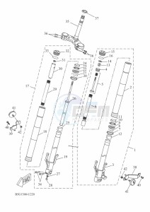 MT-125 MTN125-A (B6G3) drawing FRONT FORK