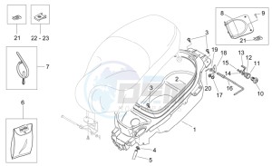 Mojito 125 e3 drawing Helmet compartment