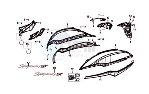 SYMPHONY ST 200i (L8) EU drawing COWLING