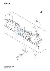 LT-F500F (P24) drawing SPEEDOMETER (MODEL K7)