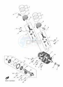 YZF690 YZF-R7 (BEB4) drawing CRANKSHAFT & PISTON