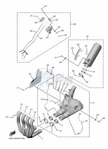 YZF1000 YZF-R1 (B3LG) drawing EXHAUST