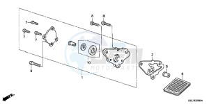 CRF50FD CRF50F Europe Direct - (ED) drawing OIL PUMP