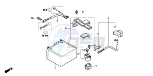 SH125 drawing BATTERY