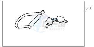 CBF600N9 France - (F / CMF) drawing U-LOCK (TYPE M)