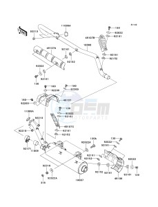 KVF 750 D [BRUTE FORCE 750 4X4I] (D8F-D9F) D8F drawing MUFFLER-- S- -