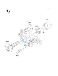 KVF 360 B [PRAIRIE 360] (B6F-B9F) B6F drawing FRONT HUB