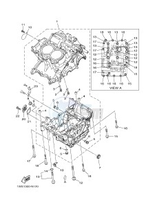 MT07 700 (1WS5) drawing CRANKCASE