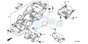 CBR1000RA9 BR / ABS MME drawing REAR FENDER (CBR1000RA)